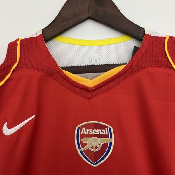 feiogfeiogjreiogiuerhghu (6) Camisa Rêtro Arsenal Home 2004/2005 Nike - Vermelho - Total 90 - Imagem 2