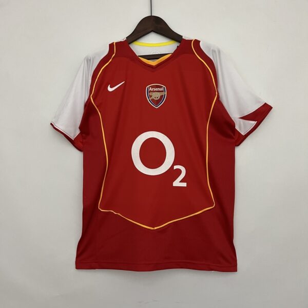 feiogfeiogjreiogiuerhghu (8) Camisa Rêtro Arsenal Home 2004/2005 Nike - Vermelho - Total 90 - Imagem 1