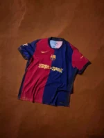 Camisa Barcelona Home Versão Torcedor x Travis Scott - 24/2025 Nike Azul Grená - Imagem 2