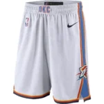 Short Bermuda Basquete NBA OKC Oklahoma Thunder Association Edition 2025 Branca Nike