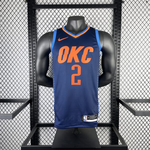 Camiseta Regata Basquete NBA OKC Oklahoma Thunder 2 Shai Gilgeous-Alexander City Edition 2018 Nike - Imagem 1