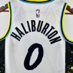 Camiseta Regata NBA Indiana Pacers Nike City Edition Swingman 0 Tyrese Haliburton Branca 2025 Nike - Imagem 9