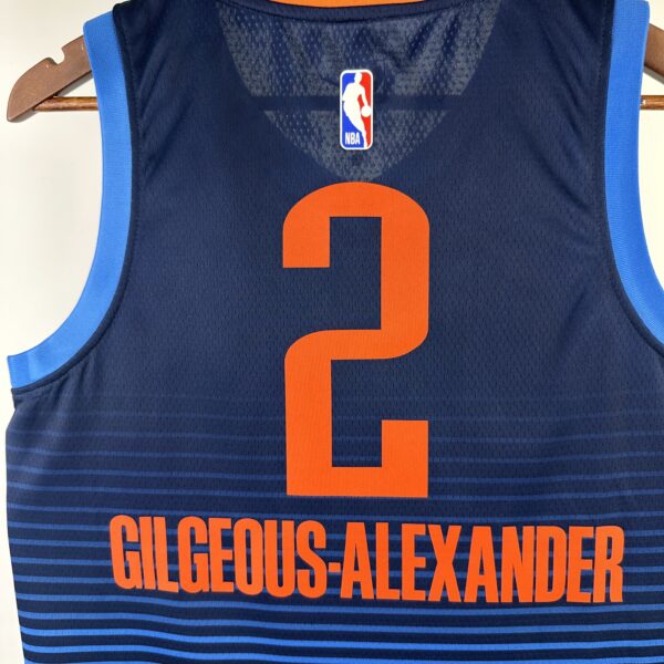 Camiseta Regata Basquete NBA OKC Oklahoma Thunder 2 Shai Gilgeous-Alexander City Edition 2018 Nike - Imagem 7