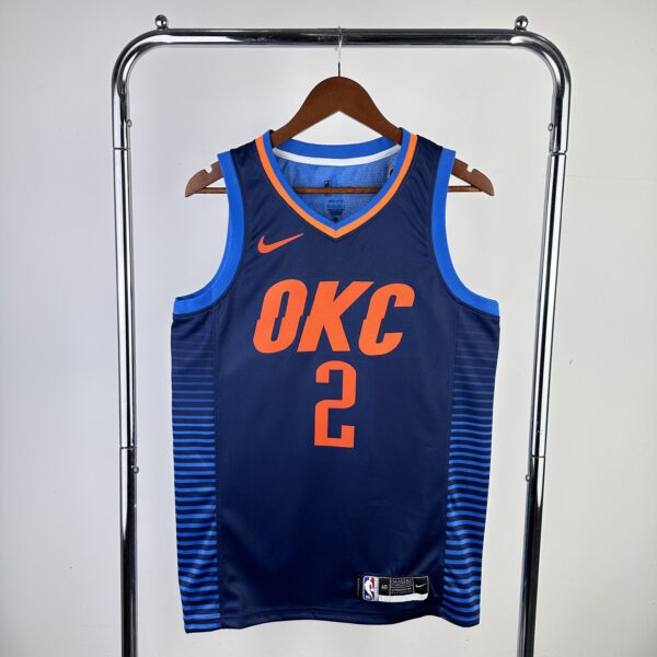 Camiseta Regata Basquete NBA OKC Oklahoma Thunder 2 Shai Gilgeous-Alexander City Edition 2018 Nike - Imagem 10