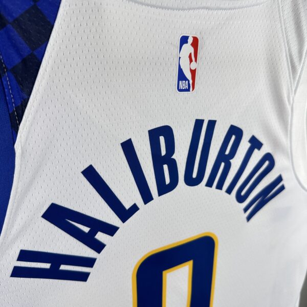 Camiseta Regata NBA Indiana Pacers Nike City Edition Swingman 0 Tyrese Haliburton Branca 2020 Nike - Imagem 8