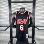 Camiseta Regata Basquete NBA Miami Heat 6 LeBron James Mitchell & Ness Preta 2013/14