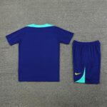 Conjunto Camisa e Calção Treino Brasil Torcedor 2025 Azul Nike - Imagem 5