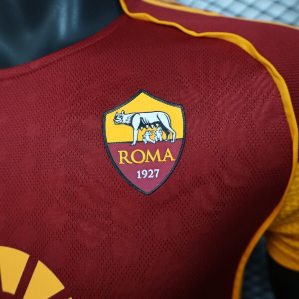 b771cff2 Camisa Roma Home Versão Jogador 25/2026 Vermelha Adidas - Imagem 4