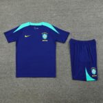 Conjunto Camisa e Calção Treino Brasil Torcedor 2025 Azul Nike - Imagem 4