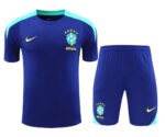 Conjunto Camisa e Calção Treino Brasil Torcedor 2025 Azul Nike - Imagem 2