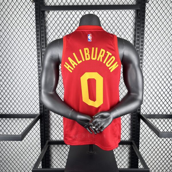 Camiseta Regata NBA Indiana Pacers Nike Classic Edition Swingman 0 Tyrese Haliburton Vermelha 2019 Nike - Imagem 2