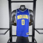 Camiseta Regata NBA Indiana Pacers Nike City Edition Swingman 0 Tyrese Haliburton Azul 2021 Nike