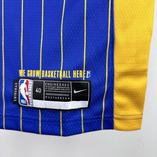 e842a79c Camiseta Regata NBA Indiana Pacers Nike City Edition Swingman 0 Tyrese Haliburton Azul 2021 Nike - Imagem 6