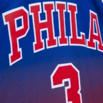 Camiseta Regata Basquete NBA Philadelphia 76ers Sixers 3 Allen Iverson Mitchell & Ness 1996/97 - Imagem 4
