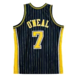 Camiseta Regata Basquete NBA Indiana Pacers Jermaine O'Neal 7 Mitchell & Ness Edition Azul 2003/04 - Imagem 2