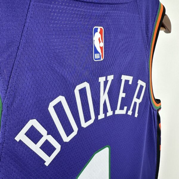 08bb408f Camiseta Regata Basquete NBA Phoenix Suns 1 Booker City Edition 2025 Roxa Nike - Imagem 8