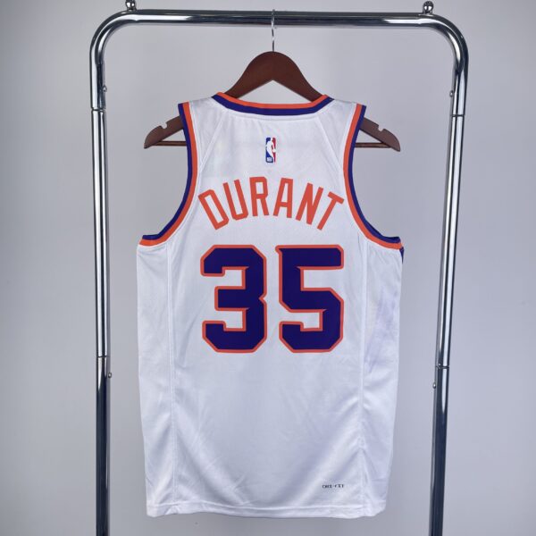 Camiseta Regata Basquete NBA Phoenix Suns 35 Durant Association Edition 2025 Branco Nike - Imagem 2