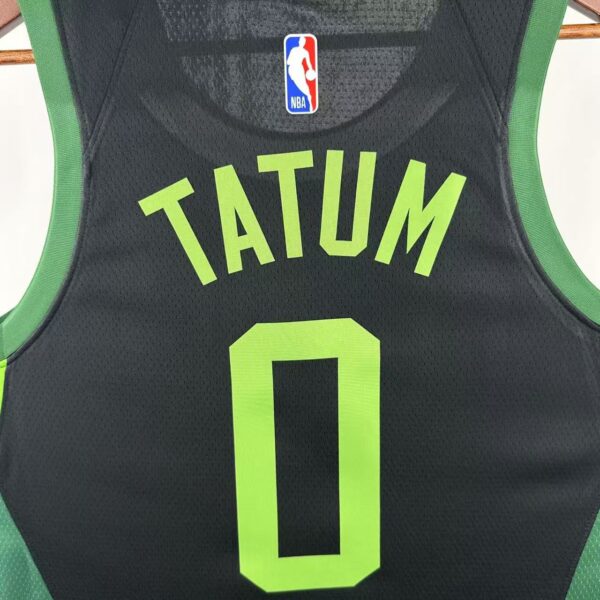 Camiseta Regata Basquete NBA Boston Celtics 0 Tatum City Edition 2025 Preta Nike - Imagem 9