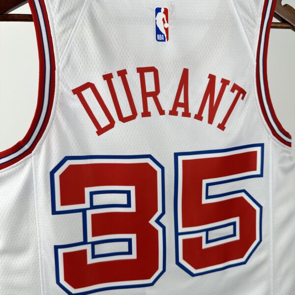 14d173b6 Camiseta Regata Basquete NBA Houston Rockets City Hi-Town 7 Durant Edition Branca 2025 Nike - Imagem 8