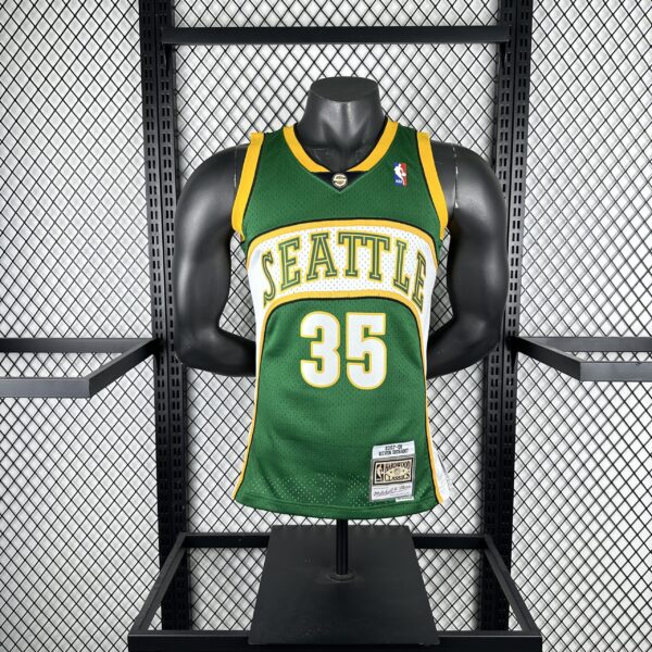 Camiseta Regata NBA Seattle Supersonics 35 Durant Mitchell & Ness Verde 2007/08 - Imagem 1