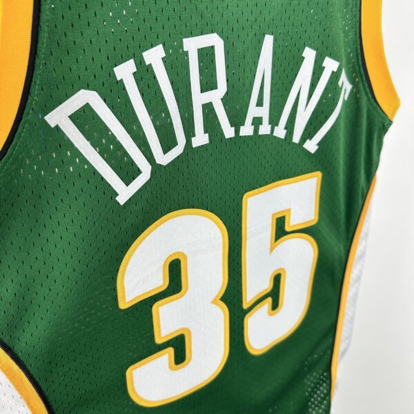Camiseta Regata NBA Seattle Supersonics 35 Durant Mitchell & Ness Verde 2007/08 - Imagem 7