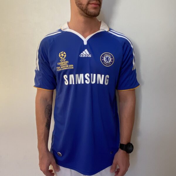 2025-07-30 17.03.50 Camisa Retrô Chelsea Home Didier Drogba 11 - Final Champions League - 2007/08 Azul Adidas - Imagem 2