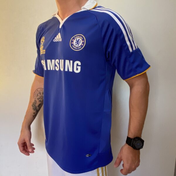 2025-07-30 17.07.34 Camisa Retrô Chelsea Home Didier Drogba 11 - Final Champions League - 2007/08 Azul Adidas - Imagem 7