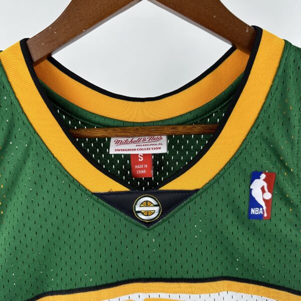 Camiseta Regata NBA Seattle Supersonics 35 Durant Mitchell & Ness Verde 2007/08 - Imagem 3