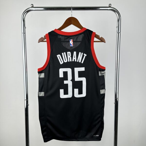 2d362e8f Camiseta Regata Basquete NBA Houston Rockets 7 Durant Statement Edition Preta 2025 Jordan - Imagem 11