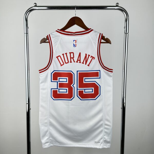 3c33b786 Camiseta Regata Basquete NBA Houston Rockets City Hi-Town 7 Durant Edition Branca 2025 Nike - Imagem 11