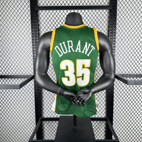 Camiseta Regata NBA Seattle Supersonics 35 Durant Mitchell & Ness Verde 2007/08 - Imagem 6