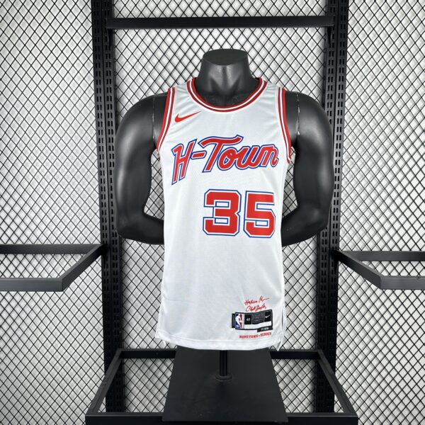 443b0455 Camiseta Regata Basquete NBA Houston Rockets City Hi-Town 7 Durant Edition Branca 2025 Nike - Imagem 1