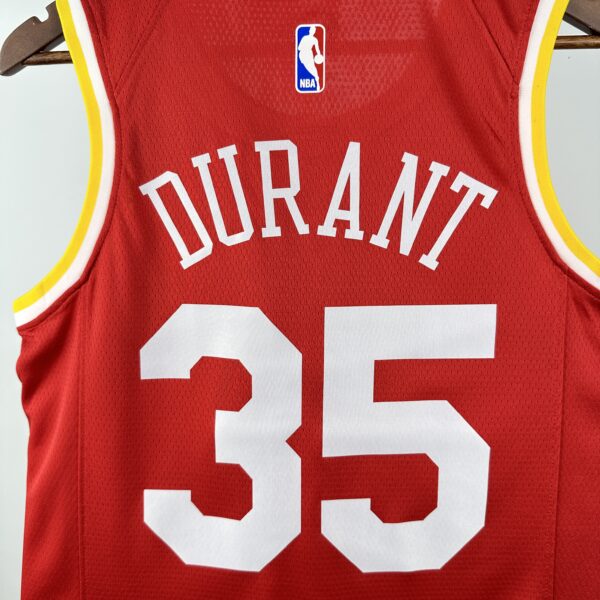 44682ce5 Camiseta Regata Basquete NBA Retrô Houston Rockets City 7 Durant Edição Anos 90 Vermelha 2025 Nike - Imagem 5