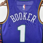 Camiseta Regata Basquete NBA Phoenix Suns 1 Booker City Edition 2025 Roxa Nike - Imagem 7