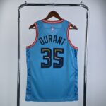 Camiseta Regata Basquete NBA Phoenix Suns 35 Durant City Edition 2025 Azul Nike - Imagem 2