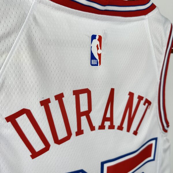 68b9015a Camiseta Regata Basquete NBA Houston Rockets City Hi-Town 7 Durant Edition Branca 2025 Nike - Imagem 7