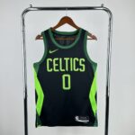 Camiseta Regata Basquete NBA Boston Celtics 0 Tatum City Edition 2025 Preta Nike - Imagem 10