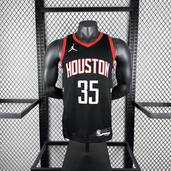 6a94c8ee Camiseta Regata Basquete NBA Houston Rockets 7 Durant Statement Edition Preta 2025 Jordan - Imagem 1