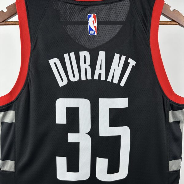 73d9aa0f Camiseta Regata Basquete NBA Houston Rockets 7 Durant Statement Edition Preta 2025 Jordan - Imagem 7