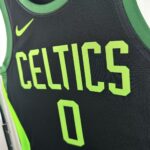 Camiseta Regata Basquete NBA Boston Celtics 0 Tatum City Edition 2025 Preta Nike - Imagem 3