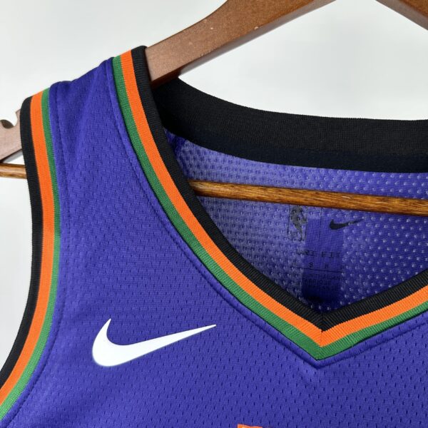 782d815d Camiseta Regata Basquete NBA Phoenix Suns 1 Booker City Edition 2025 Roxa Nike - Imagem 3
