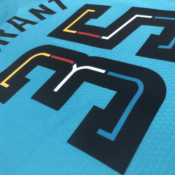 Camiseta Regata Basquete NBA Phoenix Suns 35 Durant City Edition 2025 Azul Nike - Imagem 11