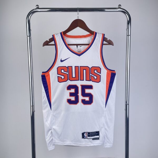 Camiseta Regata Basquete NBA Phoenix Suns 35 Durant Association Edition 2025 Branco Nike - Imagem 1