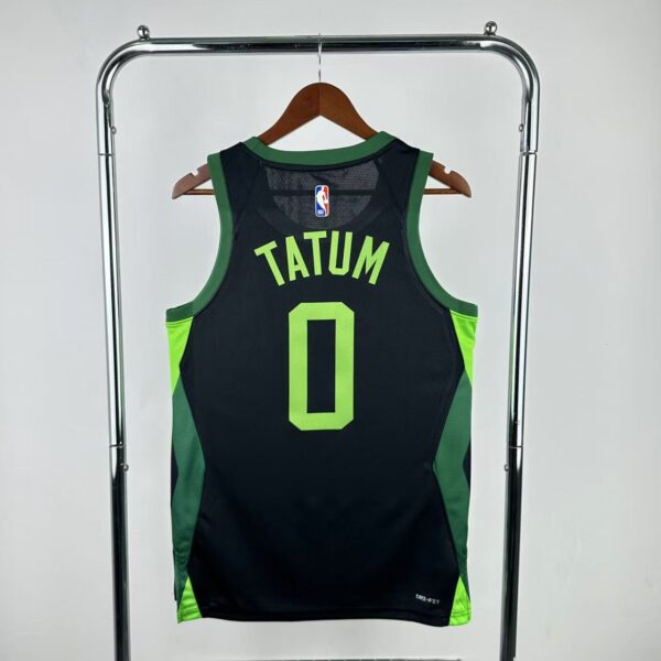Camiseta Regata Basquete NBA Boston Celtics 0 Tatum City Edition 2025 Preta Nike - Imagem 11