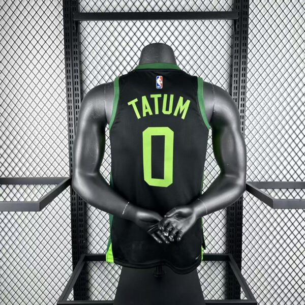 Camiseta Regata Basquete NBA Boston Celtics 0 Tatum City Edition 2025 Preta Nike - Imagem 2