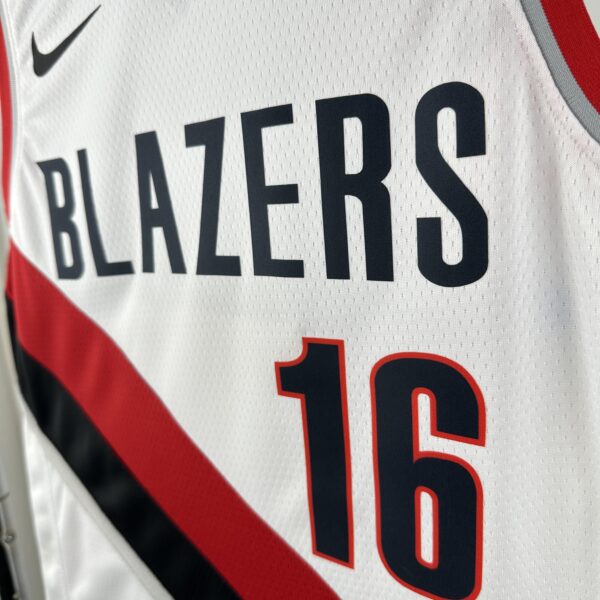 Camiseta Regata Basquete NBA Portland Trail Blazers Association Edition 2025 Branca Nike - Imagem 4