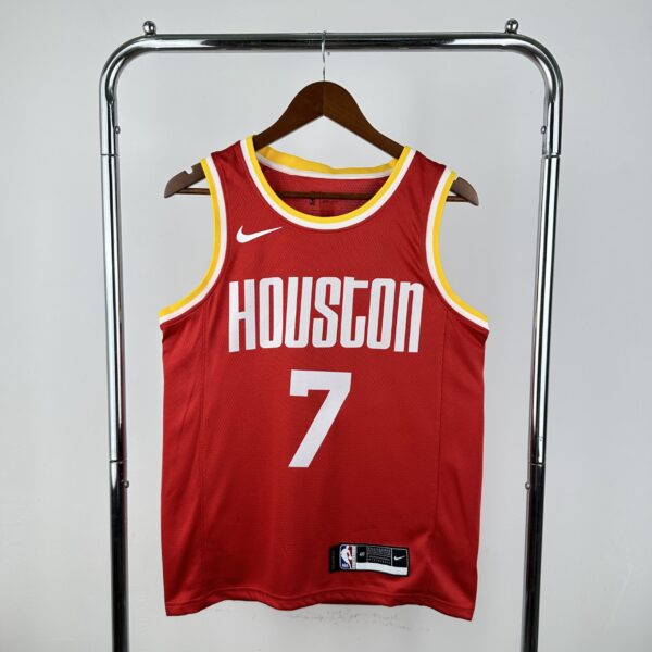9f6c2d51 Camiseta Regata Basquete NBA Retrô Houston Rockets City 7 Durant Edição Anos 90 Vermelha 2025 Nike - Imagem 9