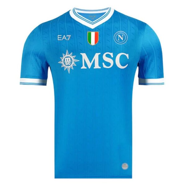 Camisa Napoli Home Versão Jogador 25/2026 Azul EA7 Armani - Imagem 1