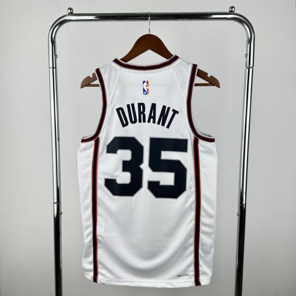 a35ed18c Camiseta Regata Basquete NBA Houston Rockets City 7 Durant Edition Branca 2025 Nike - Imagem 11