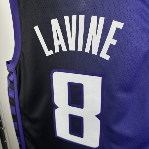 Camiseta Regata Basquete NBA Sacramento Kings 8 Lavine Statement Edition 2025 Roxa Jordan - Imagem 10